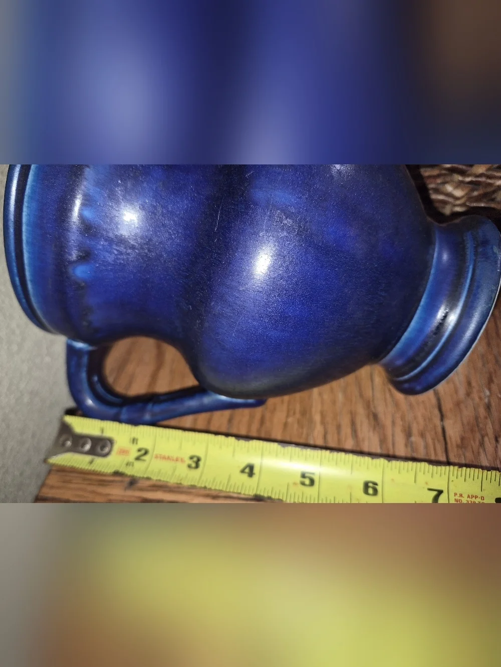 Vintage Cobalt Blue Glazed Studio Pottery 2 lt Creamer